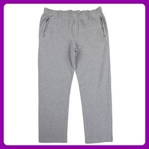 Ralph Lauren Purple Label FLEECE Sweatpants Men Large Gray Cotton‎ Stretch Italy